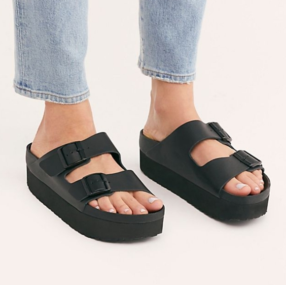 birkenstock platform shoes